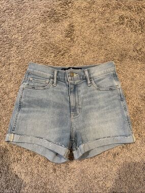 Hollister Light Blue High-Rise Denim Shorts size 3